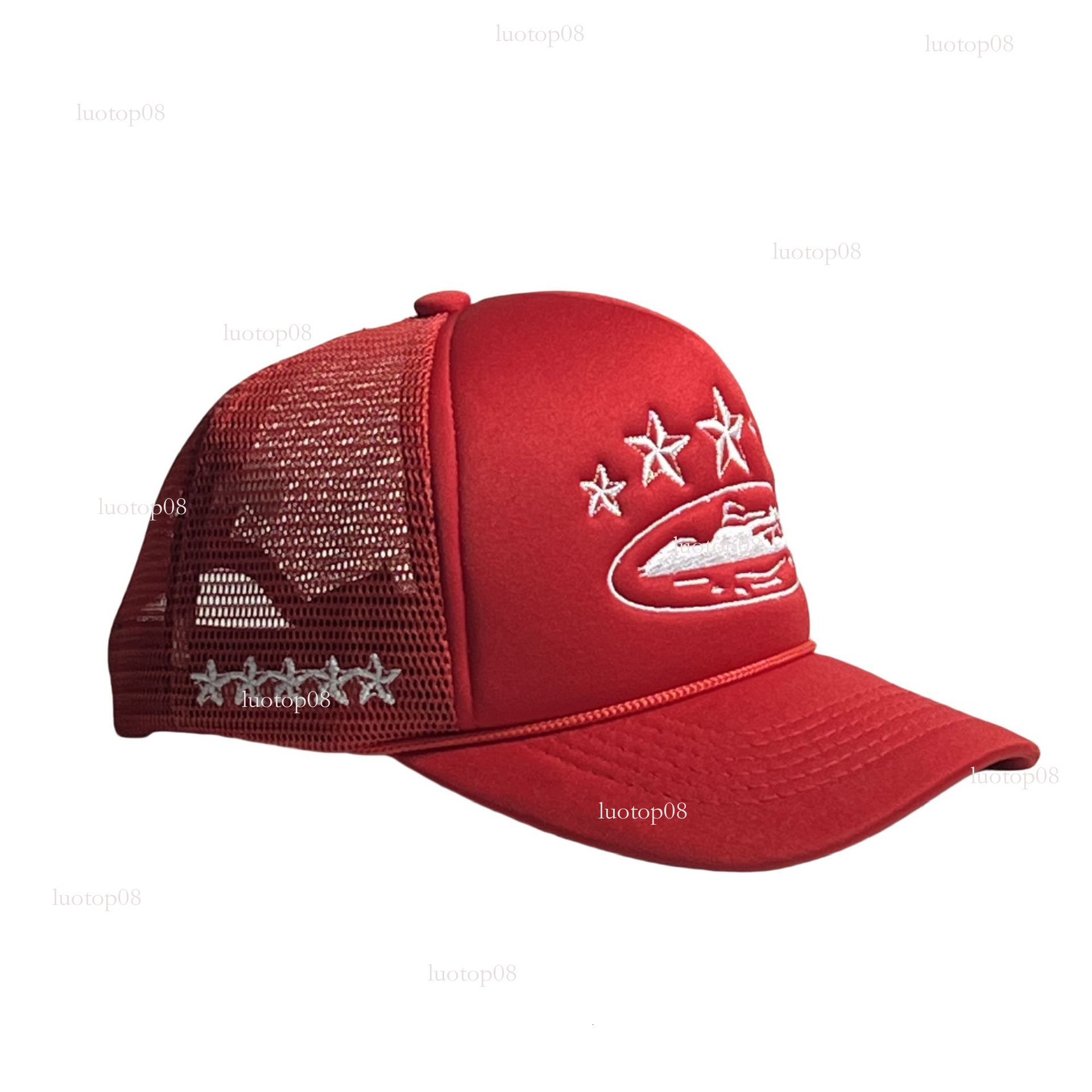 fashion designer new trendy brand baseball personalized cruise ship embroidery fivepointed truck fashion star mesh cap luxurious casual hat