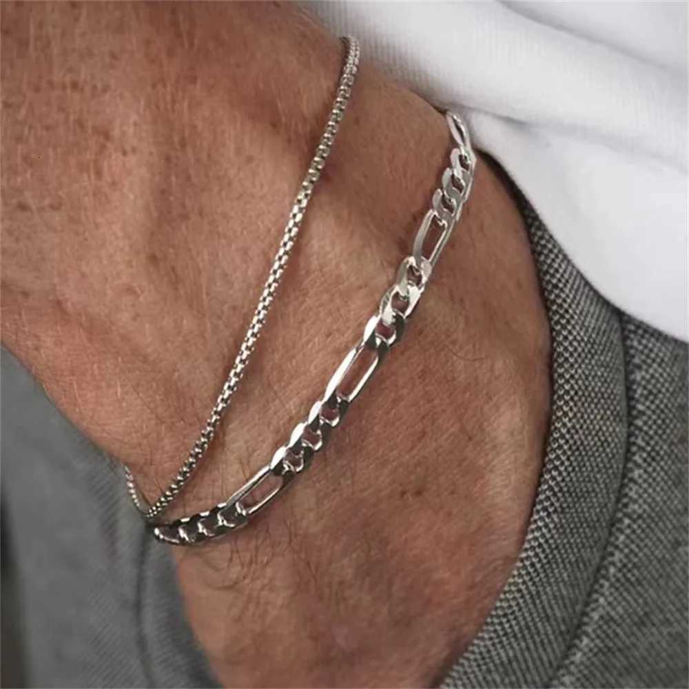 4MM Stainless Steel Figaro Bracelet Gold Color Bracelet For Women Mens Hip Hop Jewelry Fashion AccessoriesXJ250909