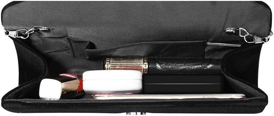 Evening Bag Purse Handbag With Detachable Chain Strap for Wedding Cocktail Party Solid Color Z25909