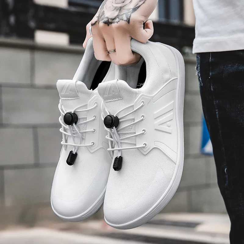 Blue Casual Sneakers Mens Wide Barefoot Shoes Breathable Mesh Men Toe Shoes Soft Zero Drop Minimalist Flats Wider Toe Sneakes L250908