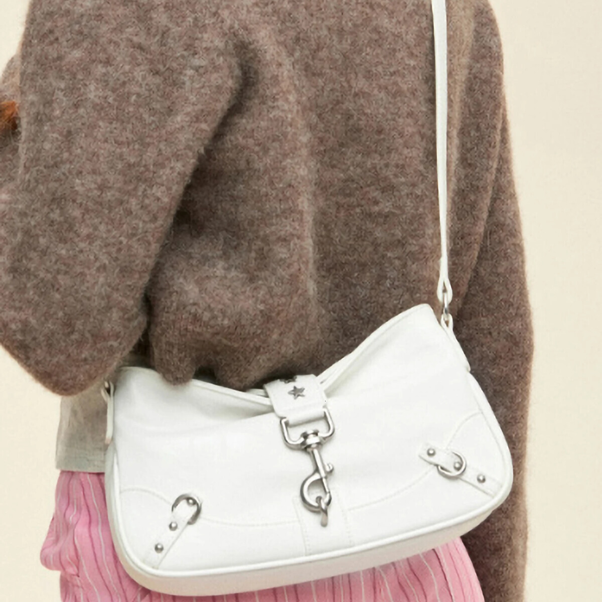 Hot Girl Y2K Handbag Shoulder Underarm Bag Fashionable Retro Style Versatile Commuter Bag Women's Shoulder Bag Autumn New design Designer Bag