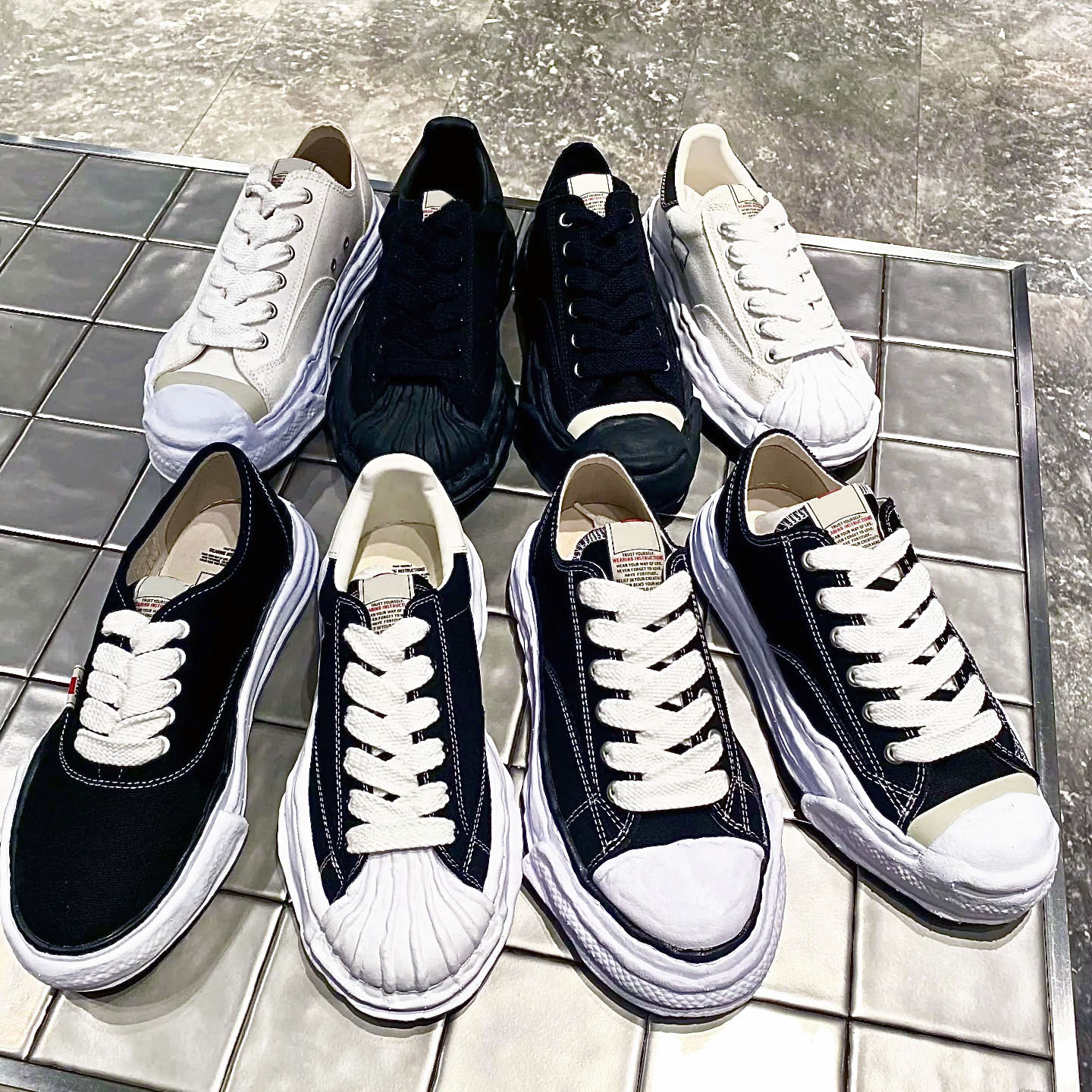 Designer shoes Mihara shoes Peterson OG Sole Canvas Dissolving Shoes Men casual shoes flat Women trainers Tennis shoes Hank Blue Purple Green Black Platform Sneaker