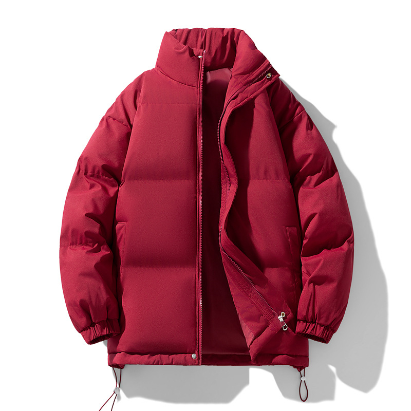 Free shipping designer classic solid color cotton jacket for men and women new autumn and winter fashion loose and thick casual couple cotton jacket