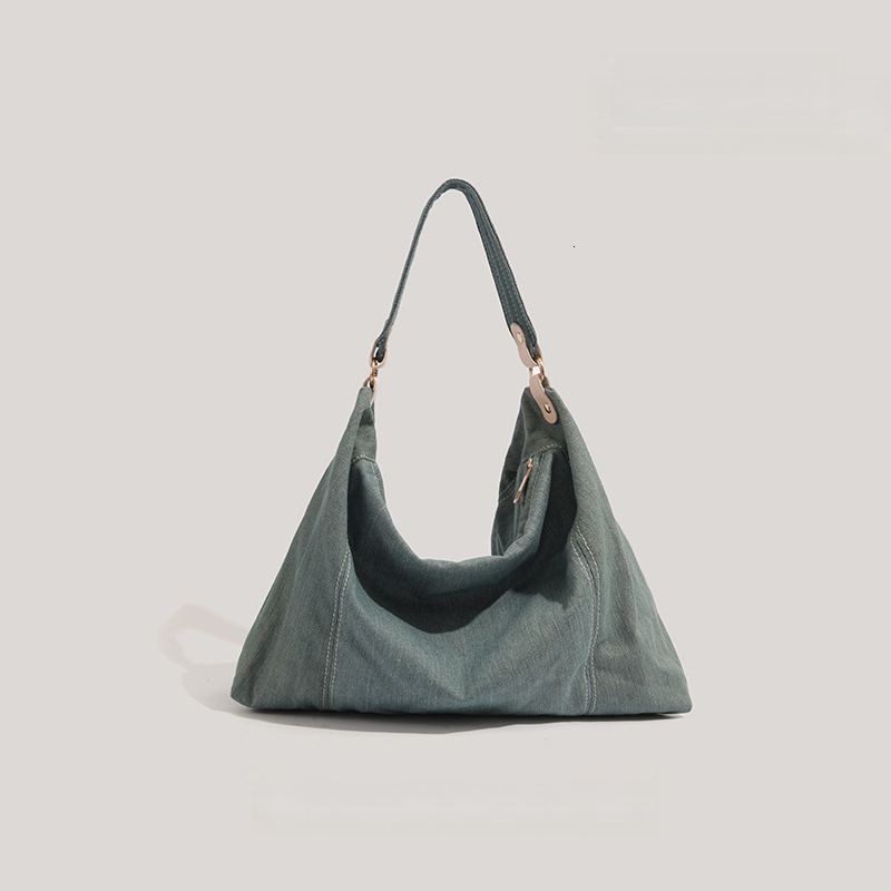 Women's Shoulder Bag Handbag Large Capacity Denim Canvas Bag New Casual design Underarm Commuting Bag 2025 Autumn New Designer Bag