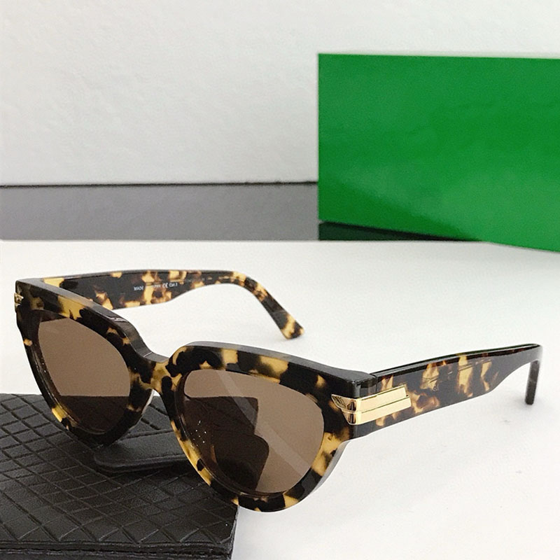 Classic Havana Cat Eye Sunglasses 1035S Womens Mens Designer Narrow Frame Acetate Eyewear Driving Traveling With UV Protection