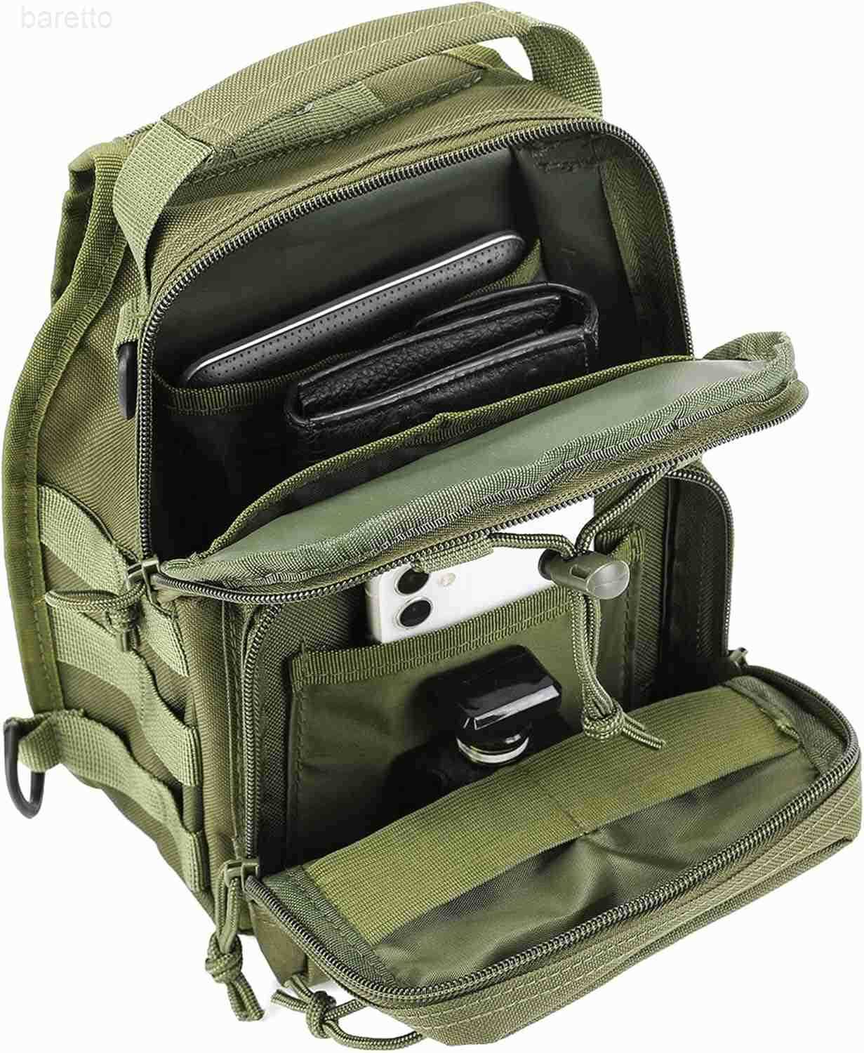 Hunting Backpack Waterproof Sling Shoulder Bag Small Carry Pouch Army Green Z250909