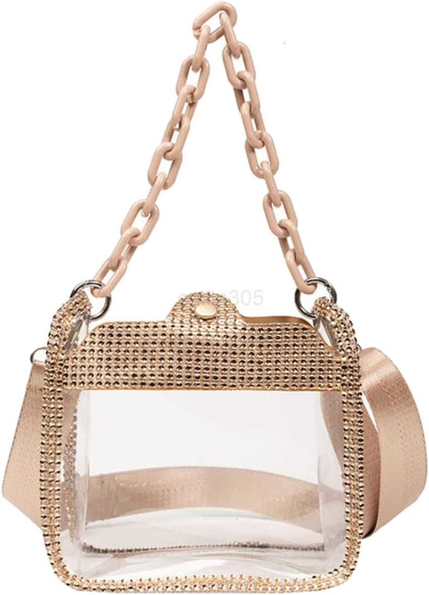 Evening Purses Mini Clutch Bags Womens Crossbody Rhinestone Handbags Shiny Shoulder Bag Z25909