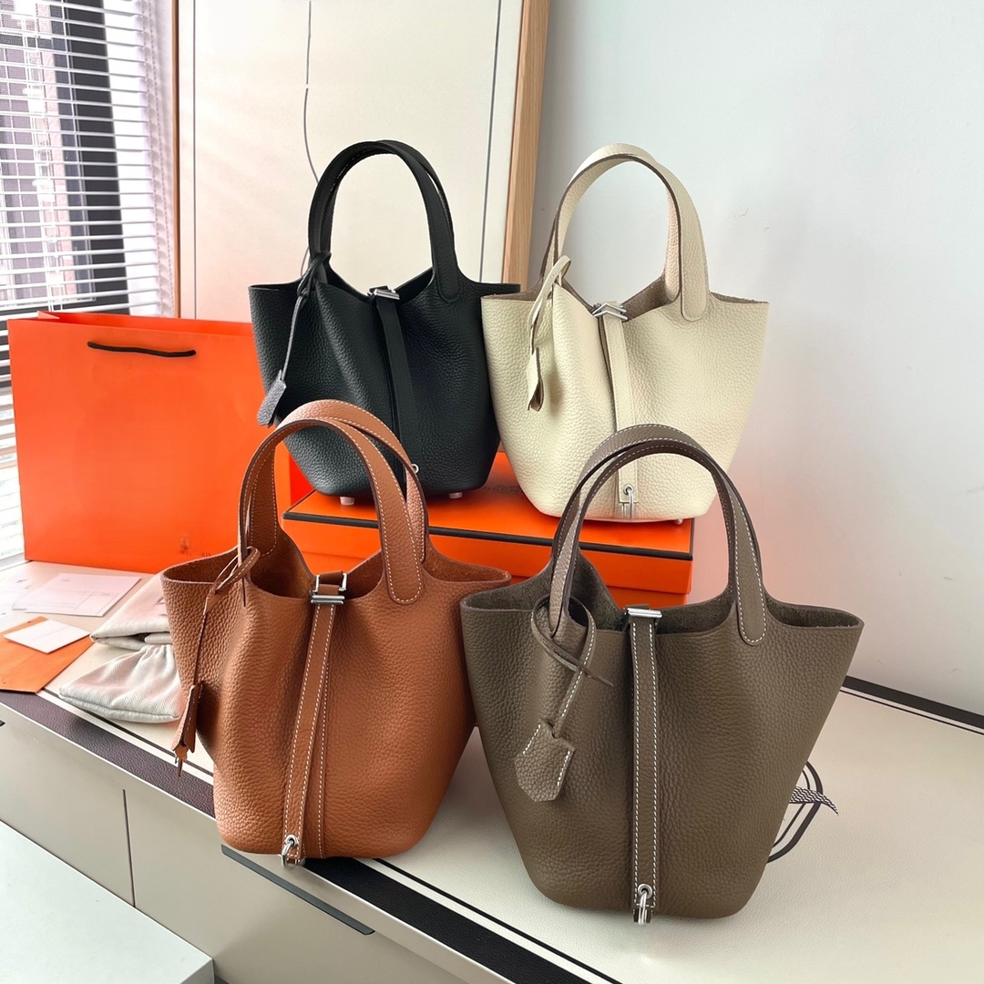 18CM 22CM Designer Bag Bucket Bag Women Totes Soft Genuine leather Cowskin Fashion Bags Handbag Shoulder bag Lady Factory wholesale