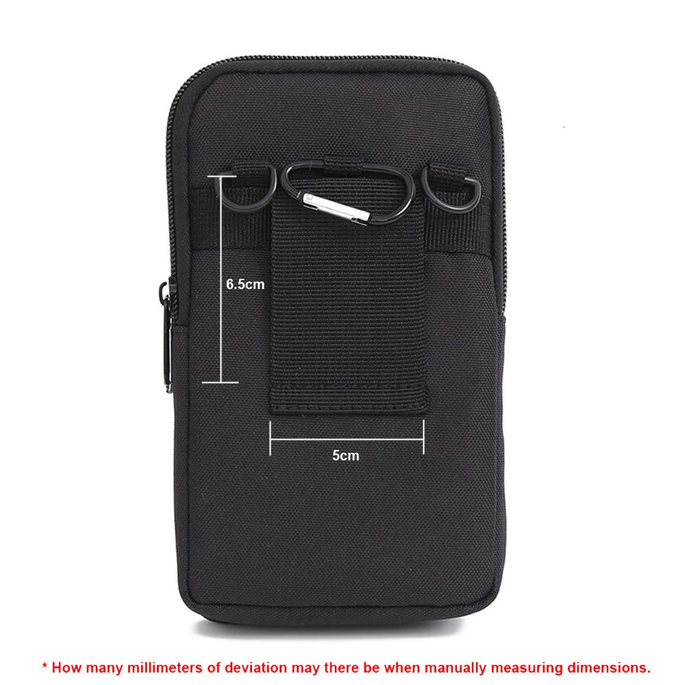 Universal Mens Sports Leisure Mobile Phone Waist Bag Vertical Doublelayer Single Shoulder Crossbody Coin Purse 250908