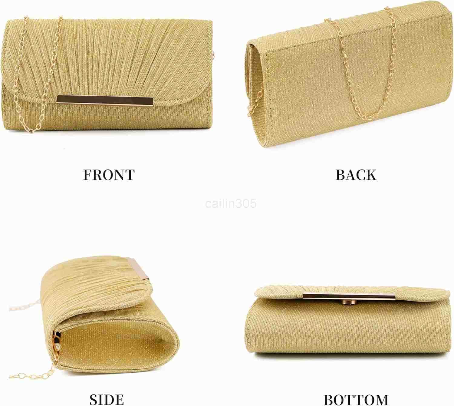 Bag Clutch Purses Sparkling Party Handbag for Women Wedding Formal Purse for Dressy Z25909