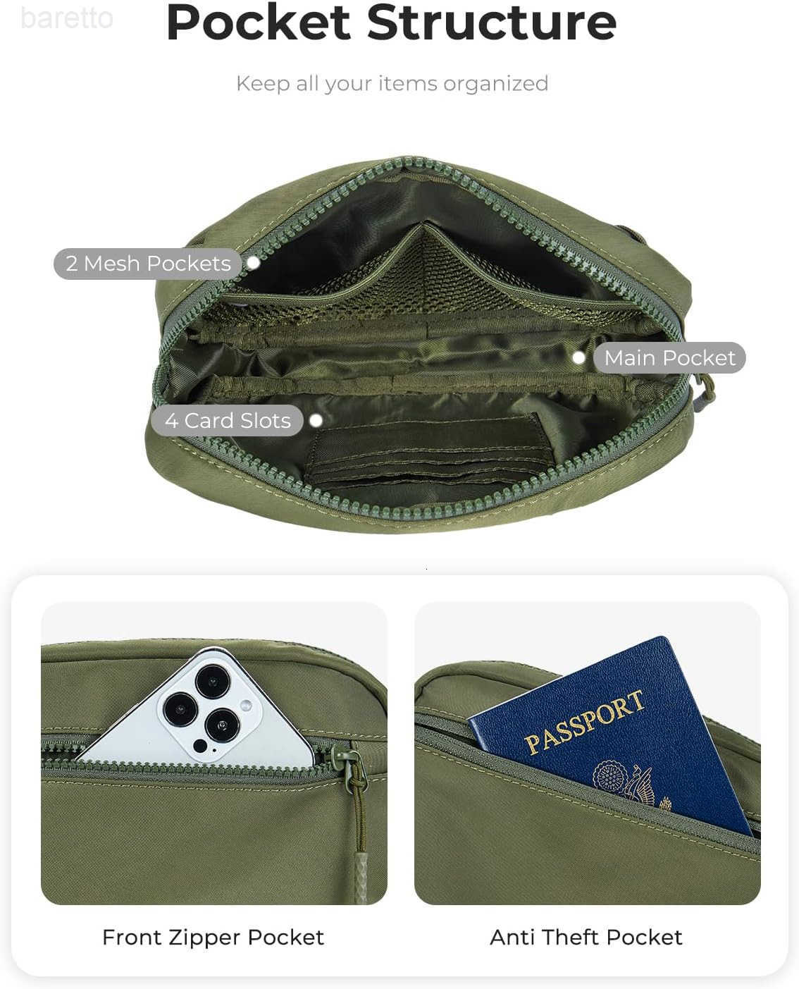Small Nylon Crossbody Bags for Women and Men Mini Crossbody Purse for Workout Travel with Adjustable Strap Card Slots Z250909