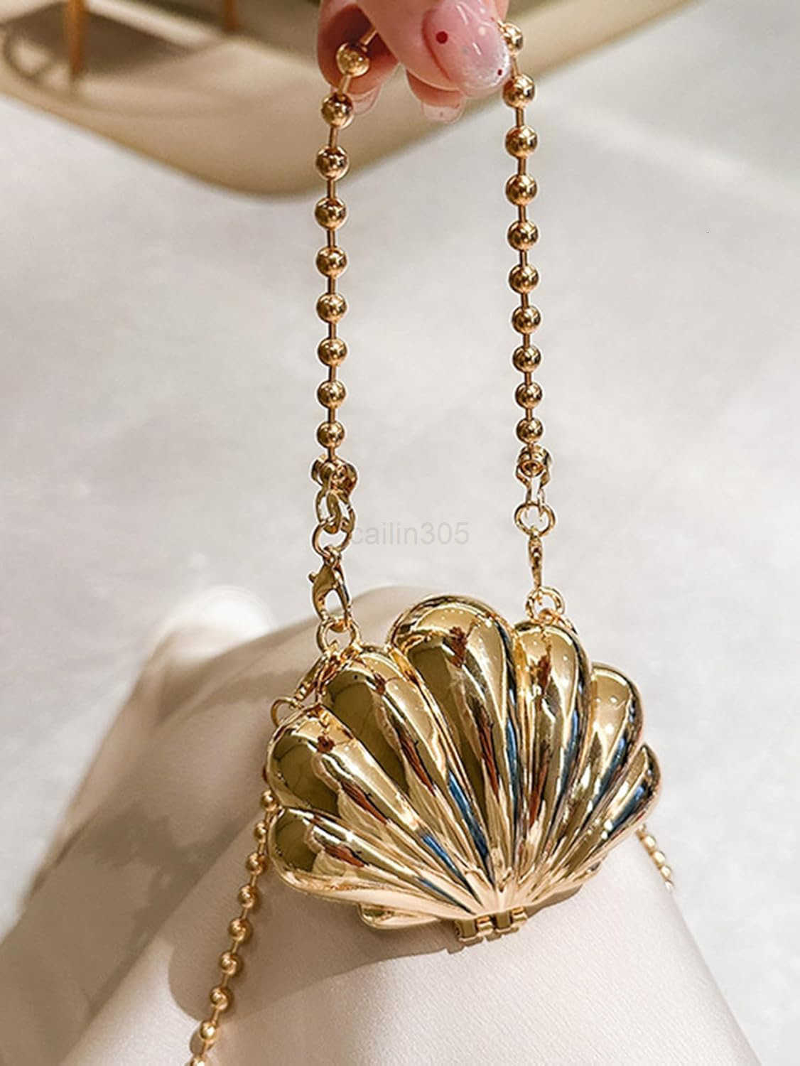 Mini Glossy Chain Crossbody Evening Bag Sparkly Clutch Purses Shoulder Handbag Bags Z25909