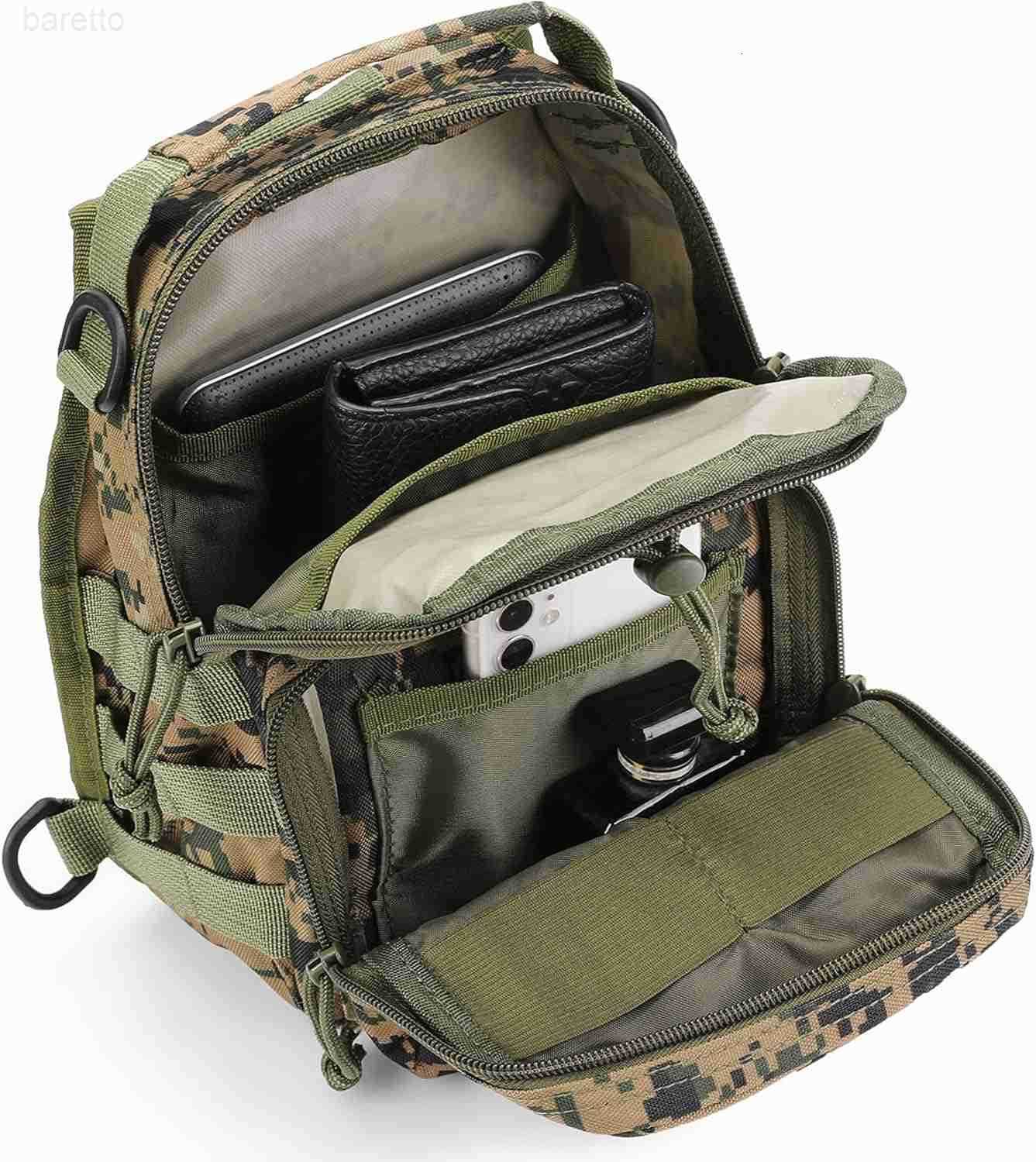 Hunting Backpack Waterproof Sling Shoulder Bag Small Carry Pouch Digital Jungle Camo Z250909