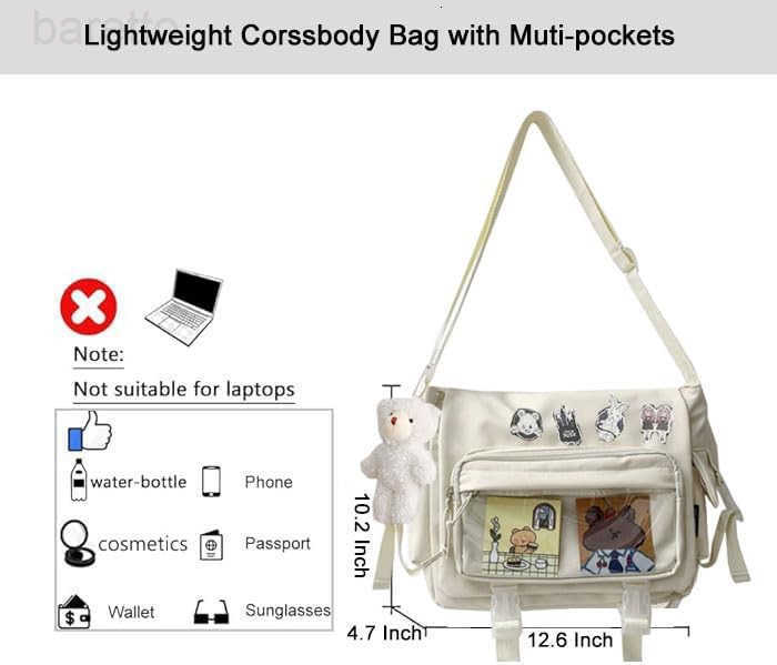 Shoulder Messenger Bag Casual StyleFashion Crossbody Polyester BagClassic Simple for Daily outingsMen Women Z250909