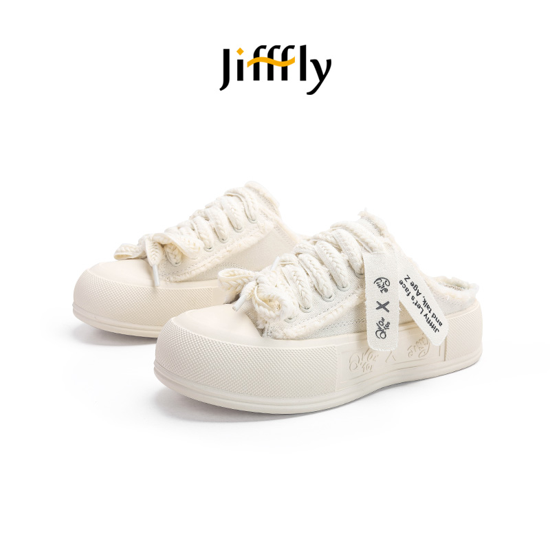 Jifffly Women's Breathable Summer Sandals - Casual White Sneakers for ComfortJFY-220