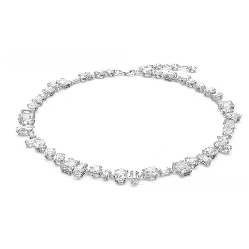 Women's Gradient Crystal Beads Pendant Necklace - Candy Color Shift Design