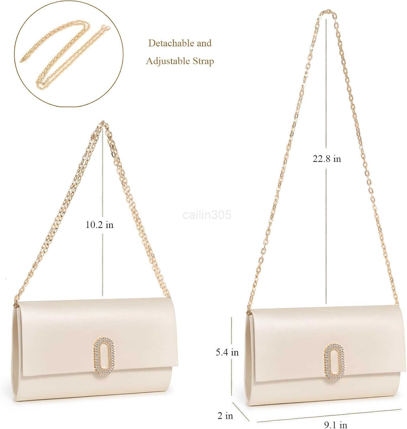 Women Clutch Handbag Evening Shoulder Crossbody Purse Envelope Evening Bag Z25910