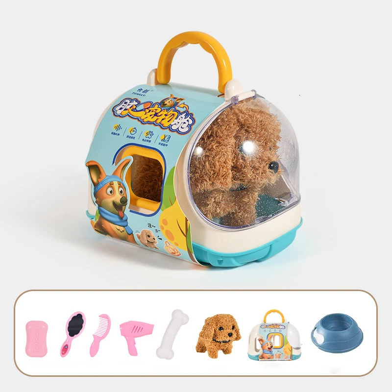 Electronic Pet Dog Toy Walking Interactive Plush Doll Toys Vibrating Automatic Moving Electric Puppy Gift For Baby Kids 250908