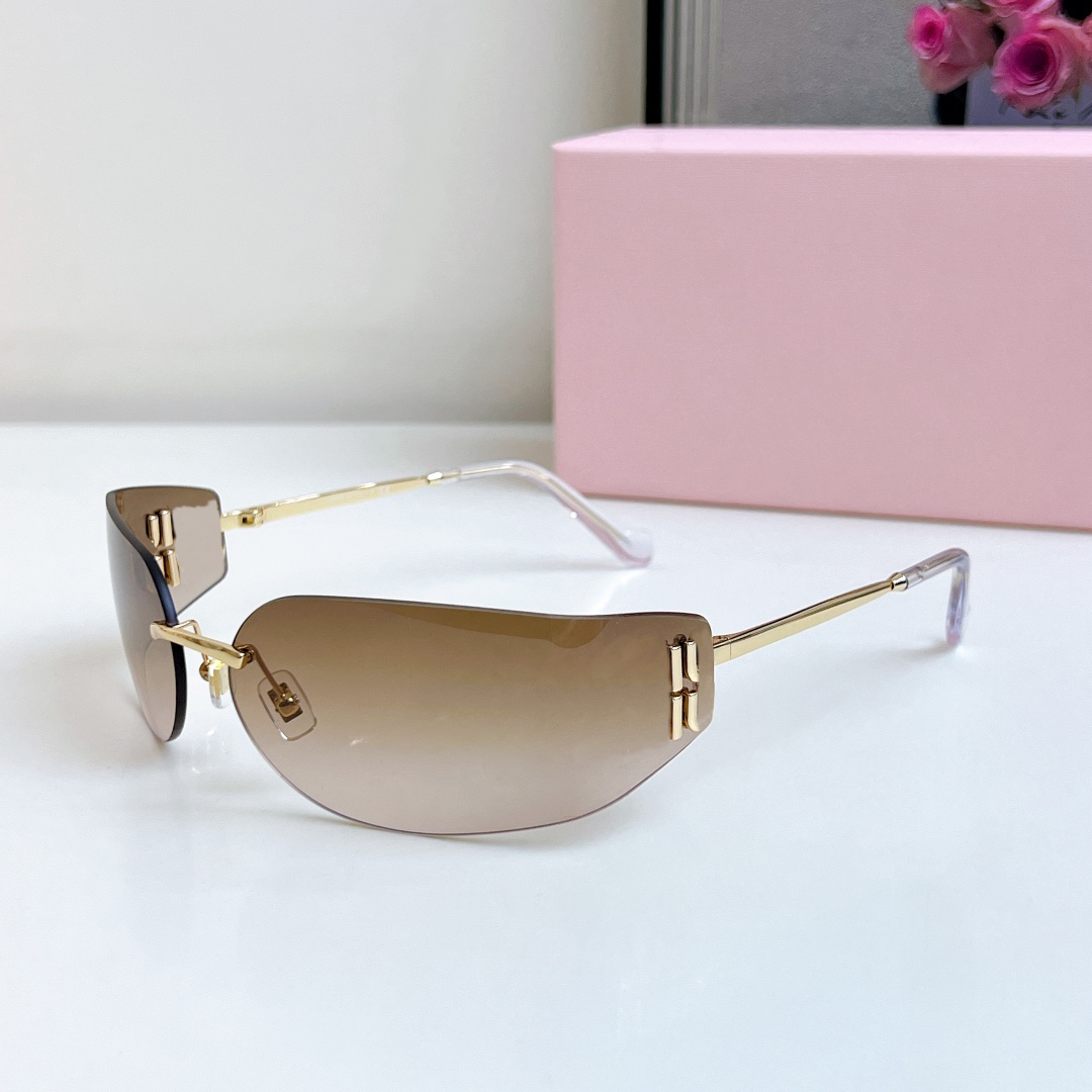 For Women Designer Sunglasses Y2k Luxury Clear Glasses Couples Minimalist Personality Driving Street miumius mius mius mui miumiue muimuu mu mm Fashion