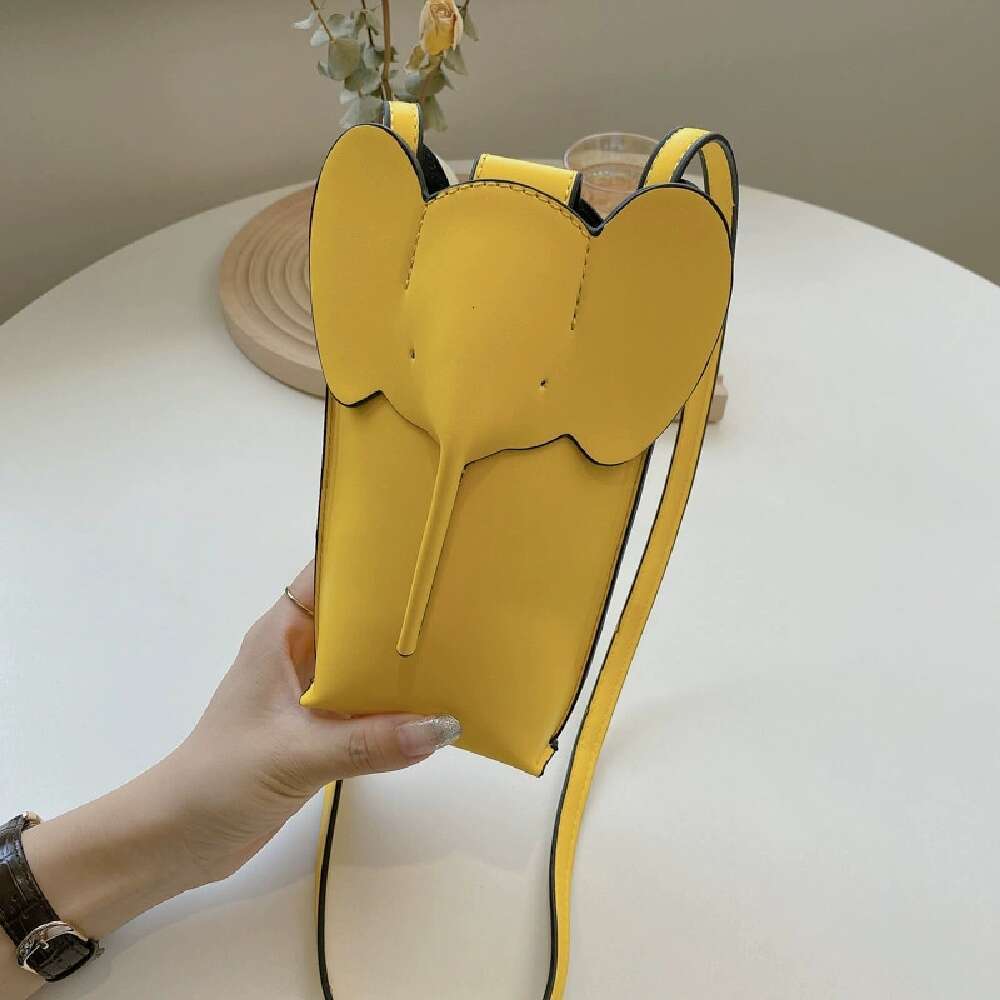 Girls Fashion Cute Elephant Crossbody Bags for Women Leather Soft Small Purses Card Wallet Phone Shoulder dh2931047