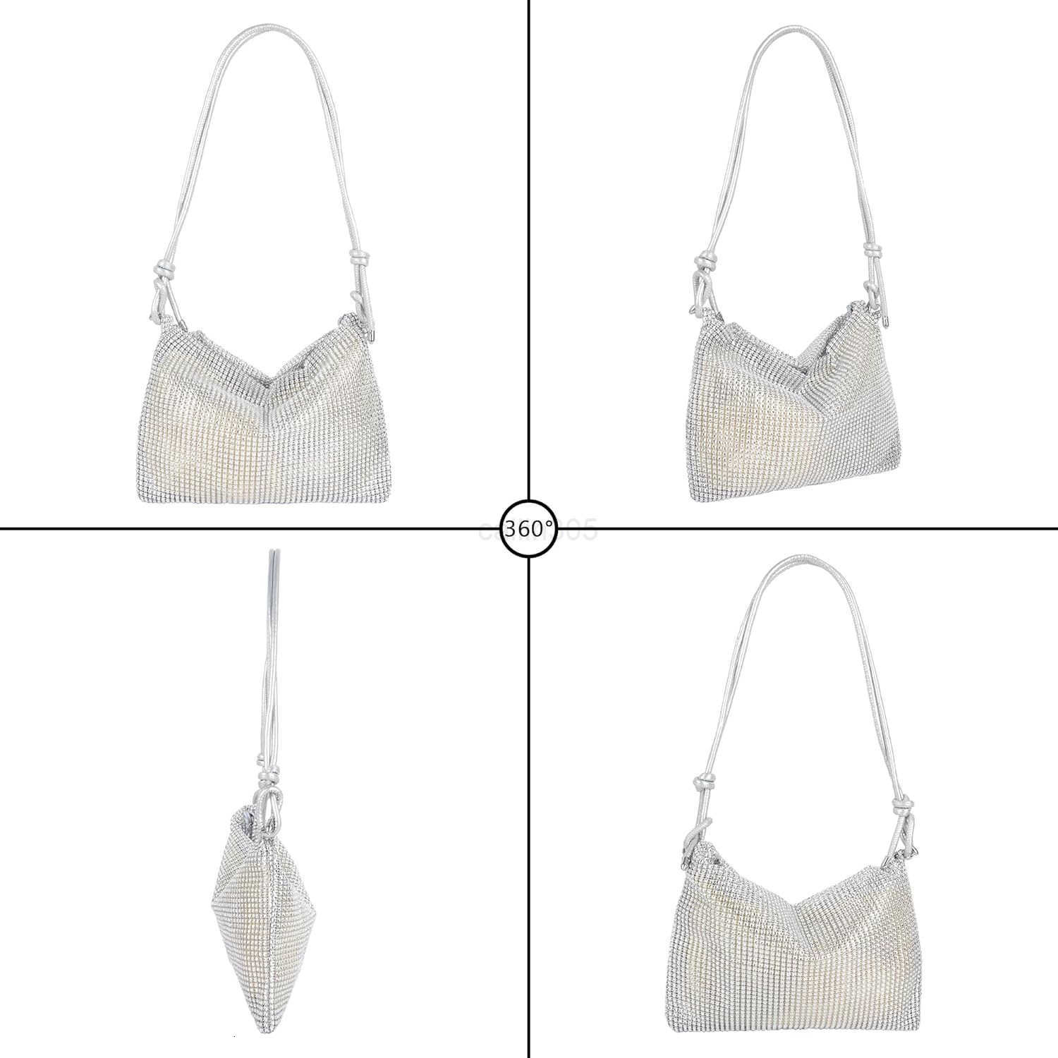 Rhinestone Clutch Purse for Women Sparkly Evening Shoulder BagWedding Bling Crossbody Handbag Z25909