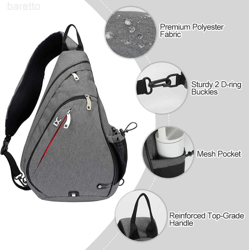 Sling Bag Multipurpose Crossbody Shoulder Bag for Men and Women Z250909