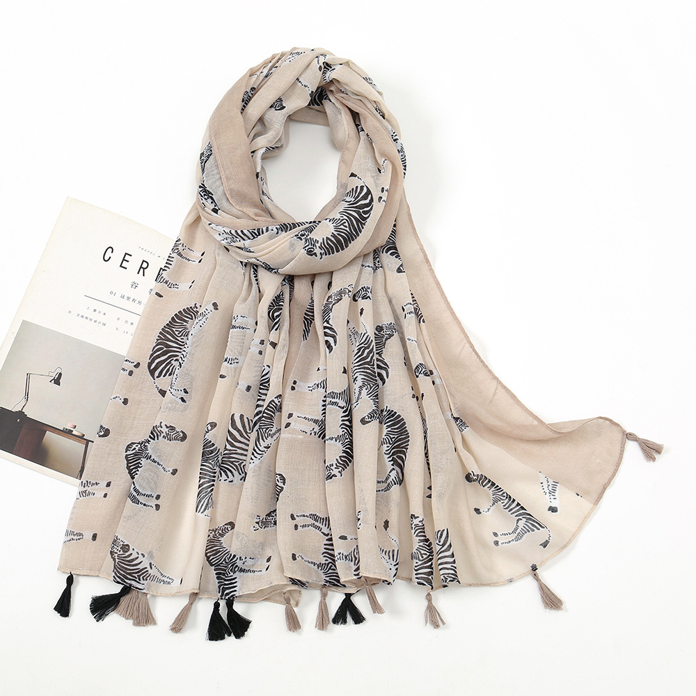 K1858 Pure wool lambskin women's shawl winter warm double-sided color matching scarf a multi-purpose spot wholesale hot sale