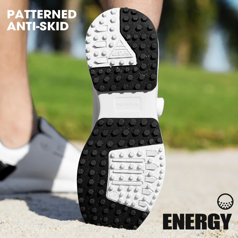 PGM Mens Golf Shoes Sneakers Comfortable Cushioning Knob Lace Waterproof and Anti Slip Height Increase XZ408 250909