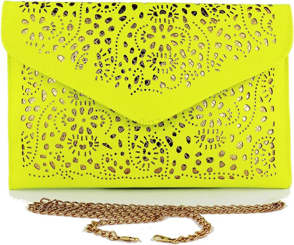 Handbags Women Chain Cute Shoulder Bag Evening Party Evening Purses Ladies Girl Day Clutch Party Bag Lemon Green Z25909