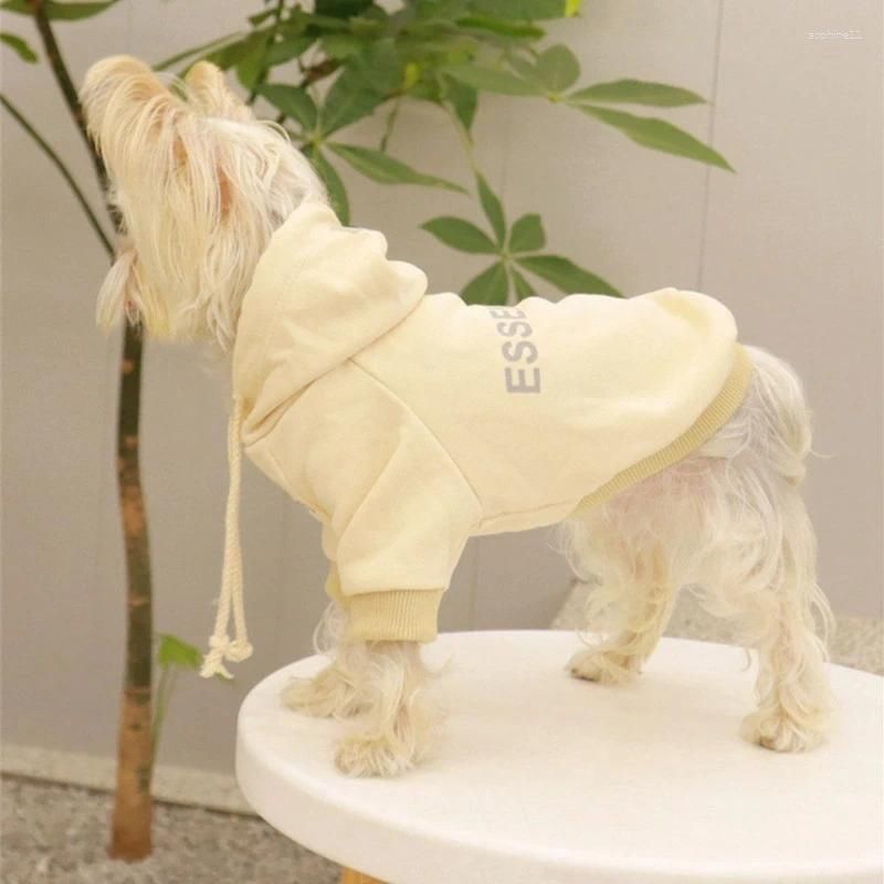 Dog Apparel Hoodies Letter Fleece ed Fall Puppy Sweatshirt Soft Warm Sweater Winter Hooded Clothes For Small Dogs