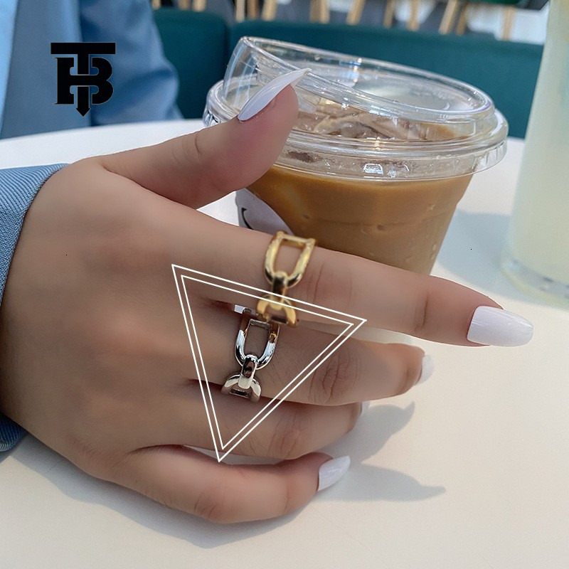 TB BHULAMTE Free Shipping New Designer Accessories Classic Fashion Cross Metal Texture Ring Creative Hip-hop Women's Open Index Finger Ring Light