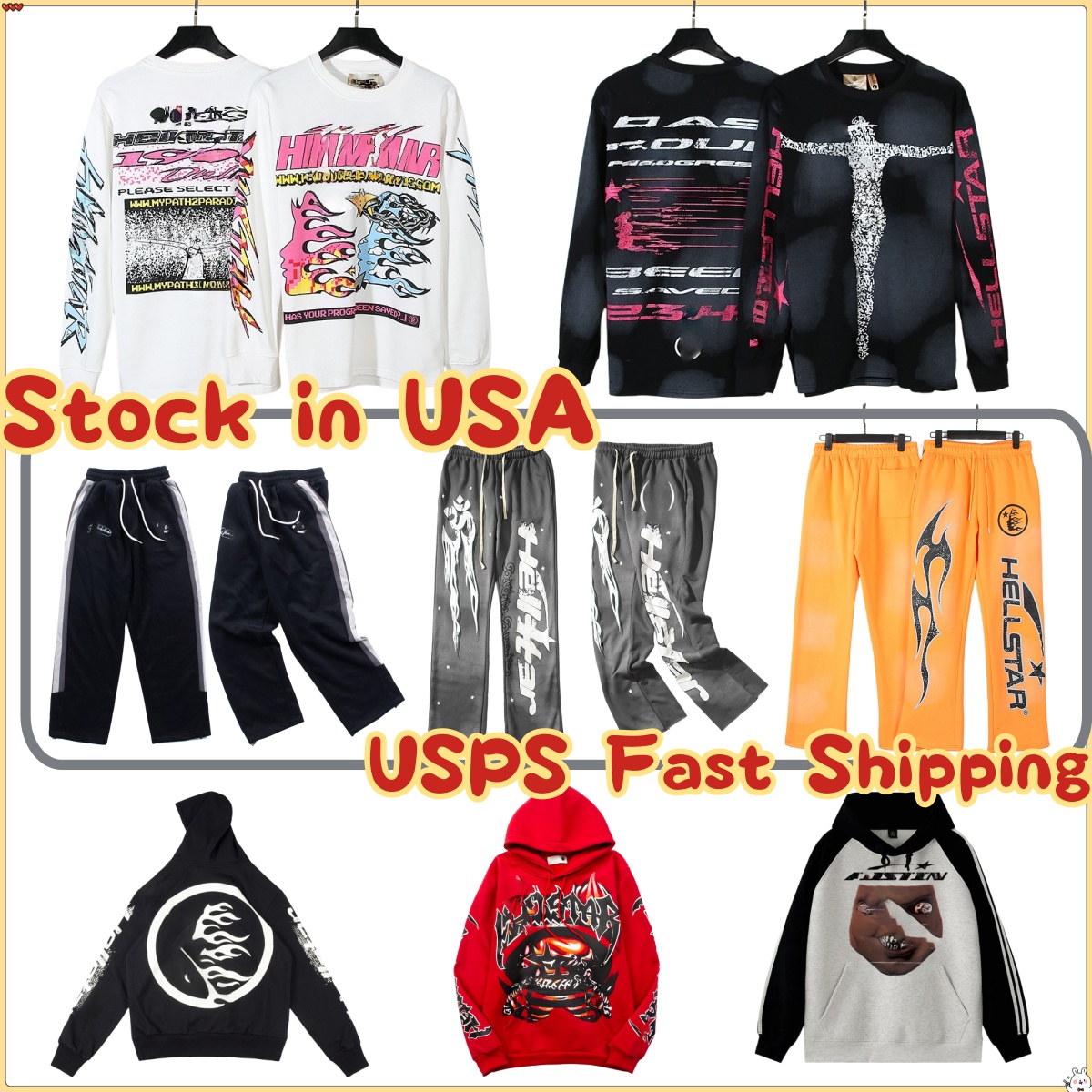 Hellness Star hoodie Designer hoodies Halloween Shirt Casual Cotton jacket Quality Trend Shirt With Monogrammed Print Short Sleeve Top Mens Hip Hop Clothing