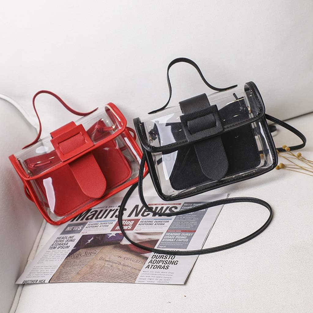 Clear PVC Crossbody Bag Handbag Approved for Stadiums Z25909