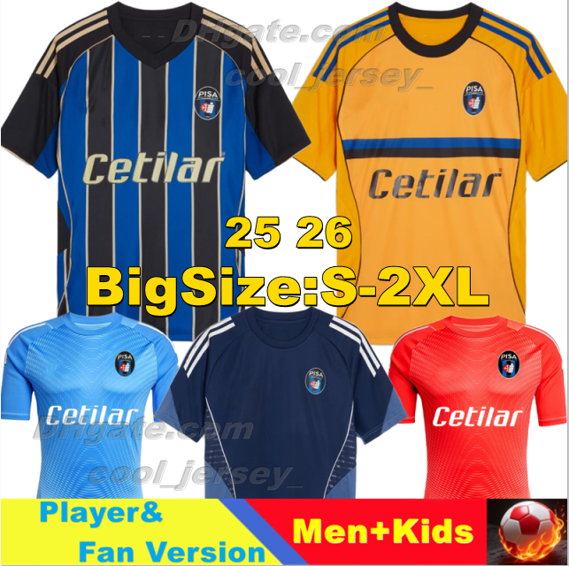 Maglie Pisa SC 25 26 Soccer Jerseys 2025 2026 home away Third Men Football Shirt Kit
