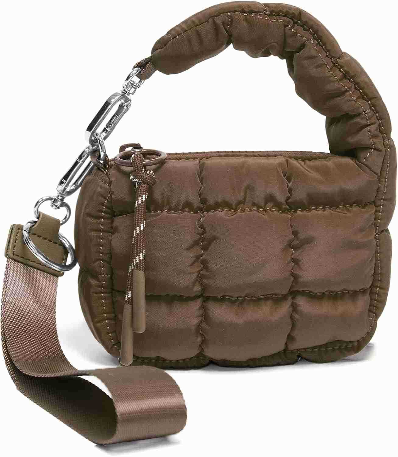 Quilted Wristlet Bag for Women Puffer HandbagsEvening BagsCharm Lipstick BagCute bag Charm for Gift Z25909