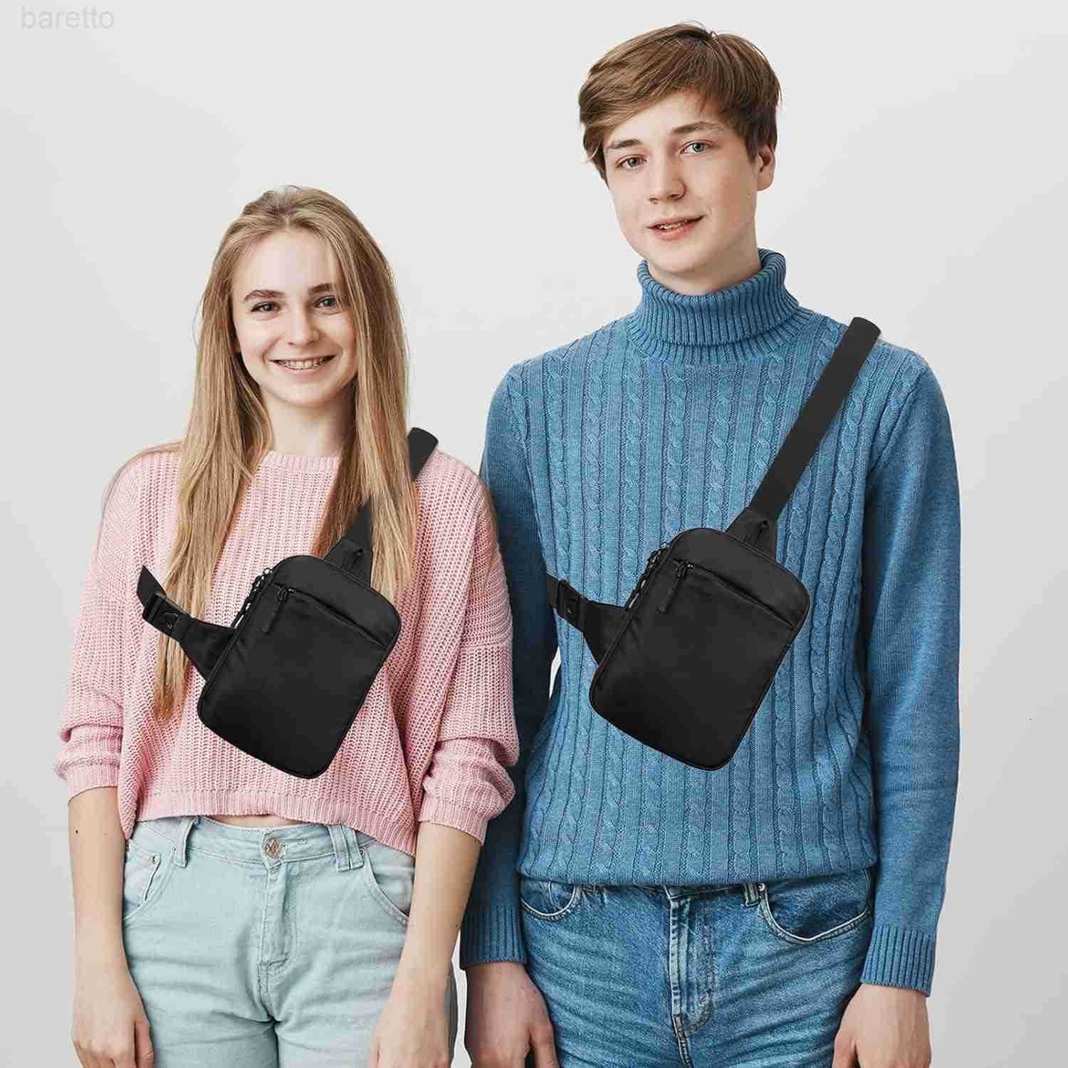 Sling Bag Crossbody Bag Water Resistant Chest Purse Phone Holder Mini Sling Bag for Men Women Travel Hiking Workout Nylon Z250909
