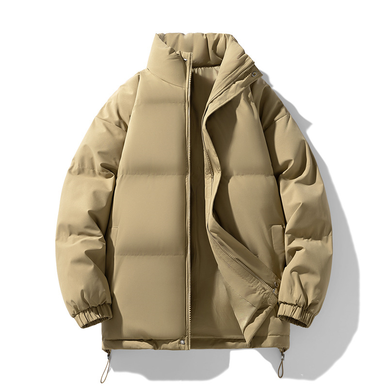 Free shipping designer classic solid color cotton jacket for men and women new autumn and winter fashion loose and thick casual couple cotton jacket