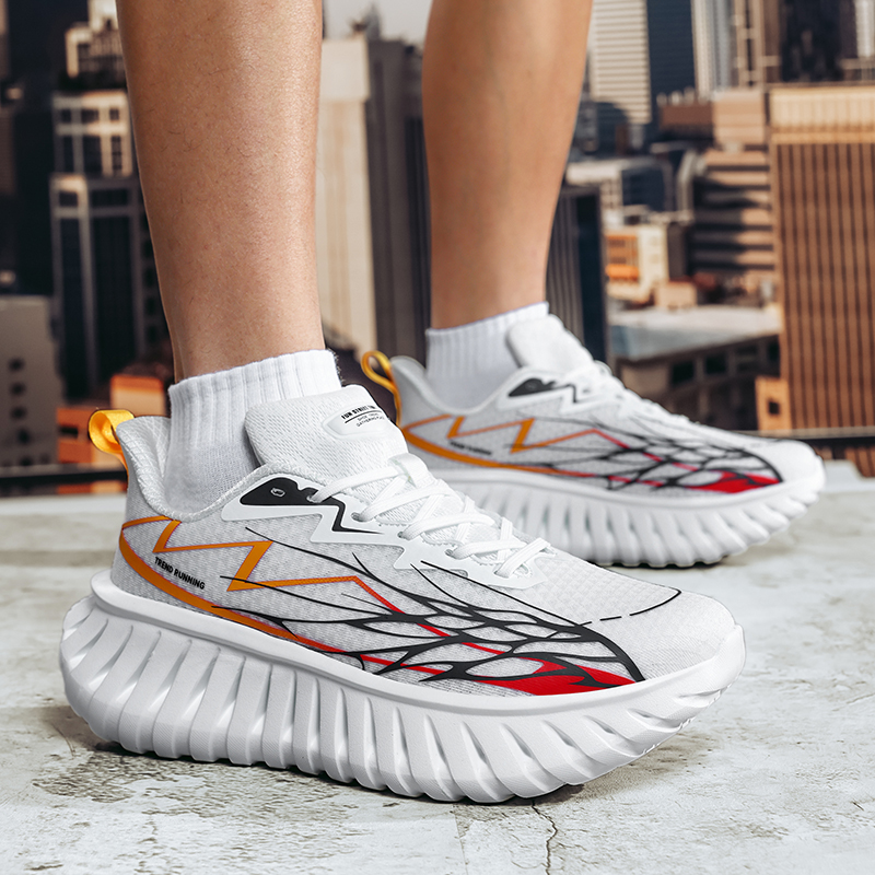 designer shoes Men's Sneakers 2025 New Breathable Mesh Running Shoes, Versatile Casual Style for Spring, Autumn & Summer Preppy Style