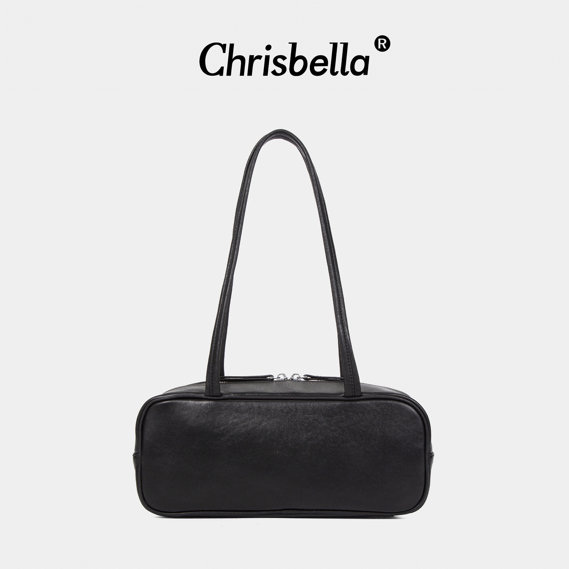 Vegetable-tanned top layer cowhide baguette bag dinner clutch bag belair horizontal small square bag high-end one-shoulder crossbody bag