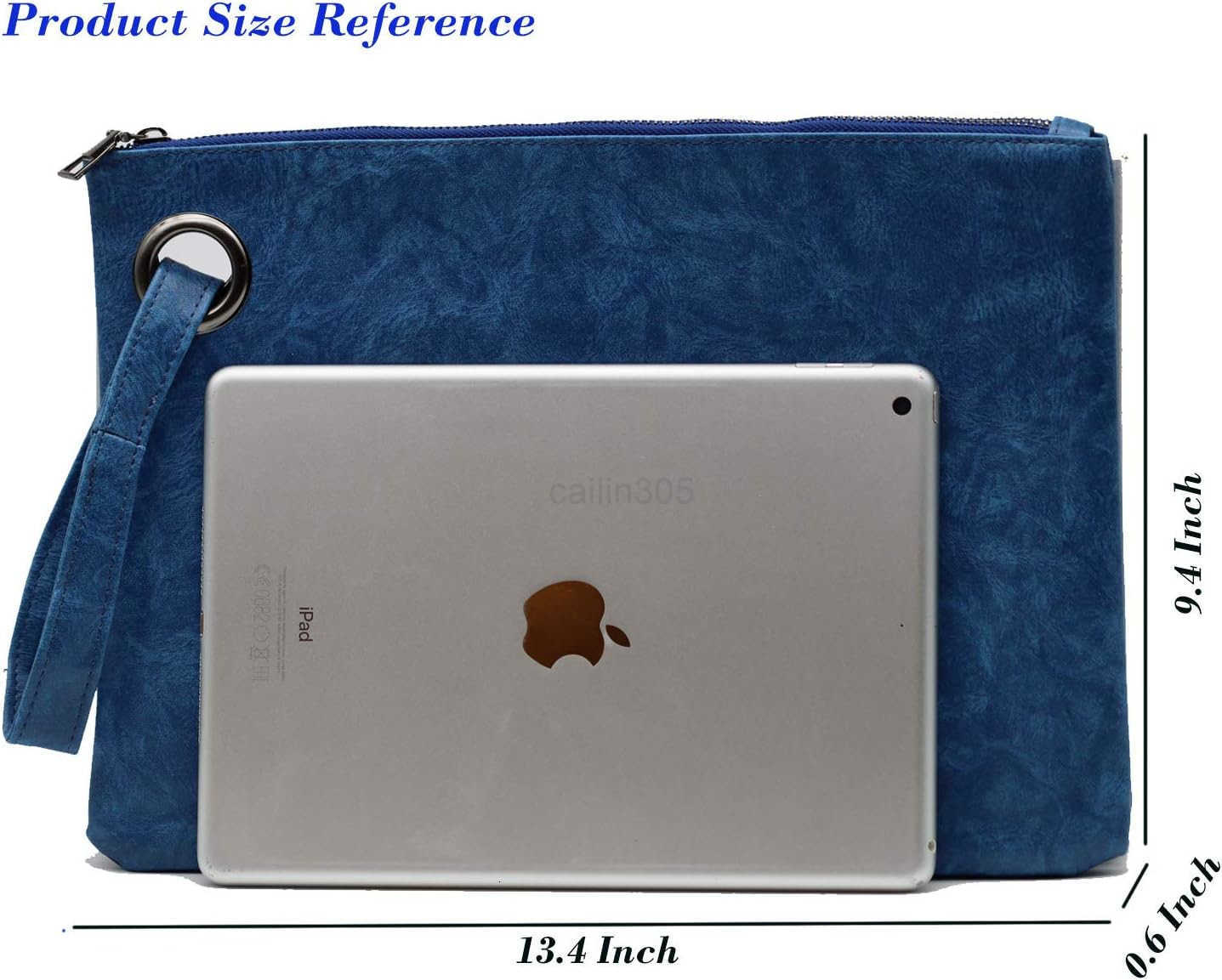 Womens Oversized Clutch Bag Large PU Leather Pouch Evening Handbags Envelope Purse with Wristlet Shoulder Lady Z25909