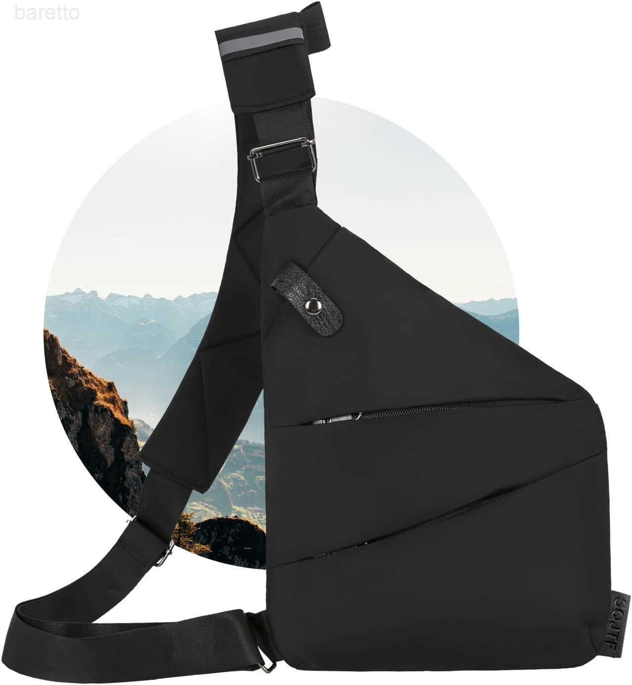 Holster Crossbody Chest Bag Waterproof Lightweight AntiTheftDesign for Travel Hiking Running Gym Z250909