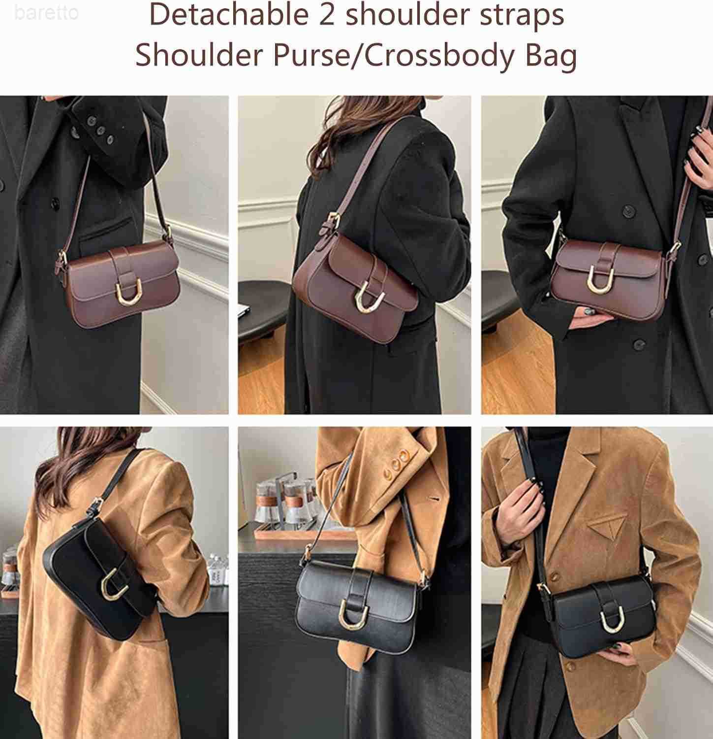 Bag for Women Trendy Crossbody Purse Vegan Leather Handbags Clutch Hobo Bags Y2K Saddle Purses Z250909