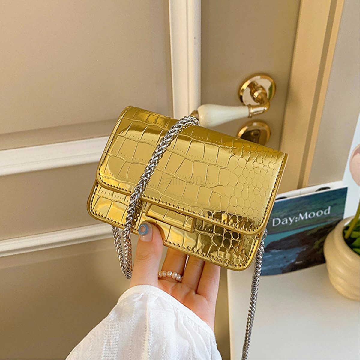Purses for Women Y2K Purses Top Handle Crossbody Bag Clutch Shoulder Handbag for Cocktail Party Prom Wedding Z25909
