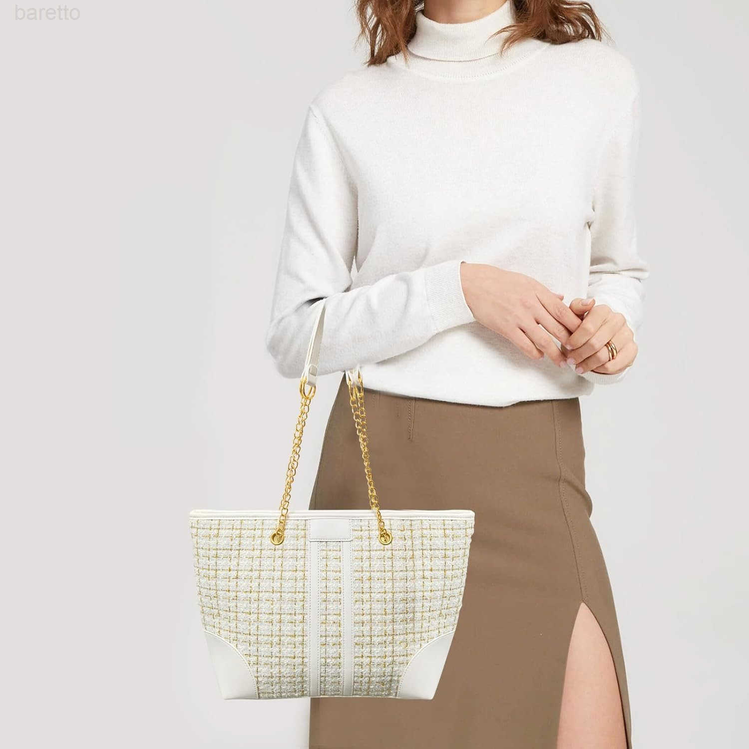 Tweed Single shoulder Bag Handbag and Purse Fashion Ladies Chain Quilted Crossbody Bag Evening Bag Clutch Z250909