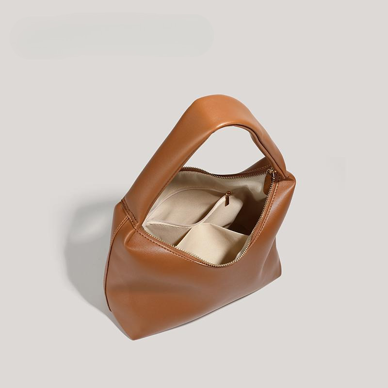 new milk tea color bag luxury bag women leisure s commuting large capacity shoulder bag designer bag summer Korean retro fashion handbag