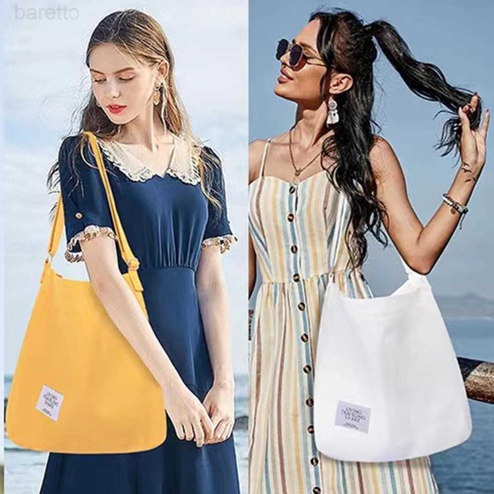 Womens Casual Canvas Shoulder Bag Spacious Versatile and Fashionable Multiple Color Options for Everyday Chic Z250909