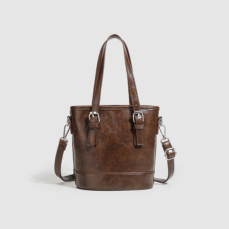 new solid color design women s handbag luxury leisure bag simple single shoulder crossbody bag designer bag bucket bag single shoulder bag