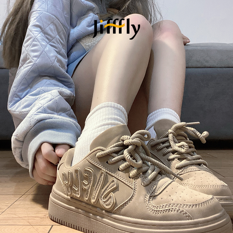 High Top Athletic Leisure Trainers by Jifffly Seasonal Release of Stylish Elevated SolesJFY-801