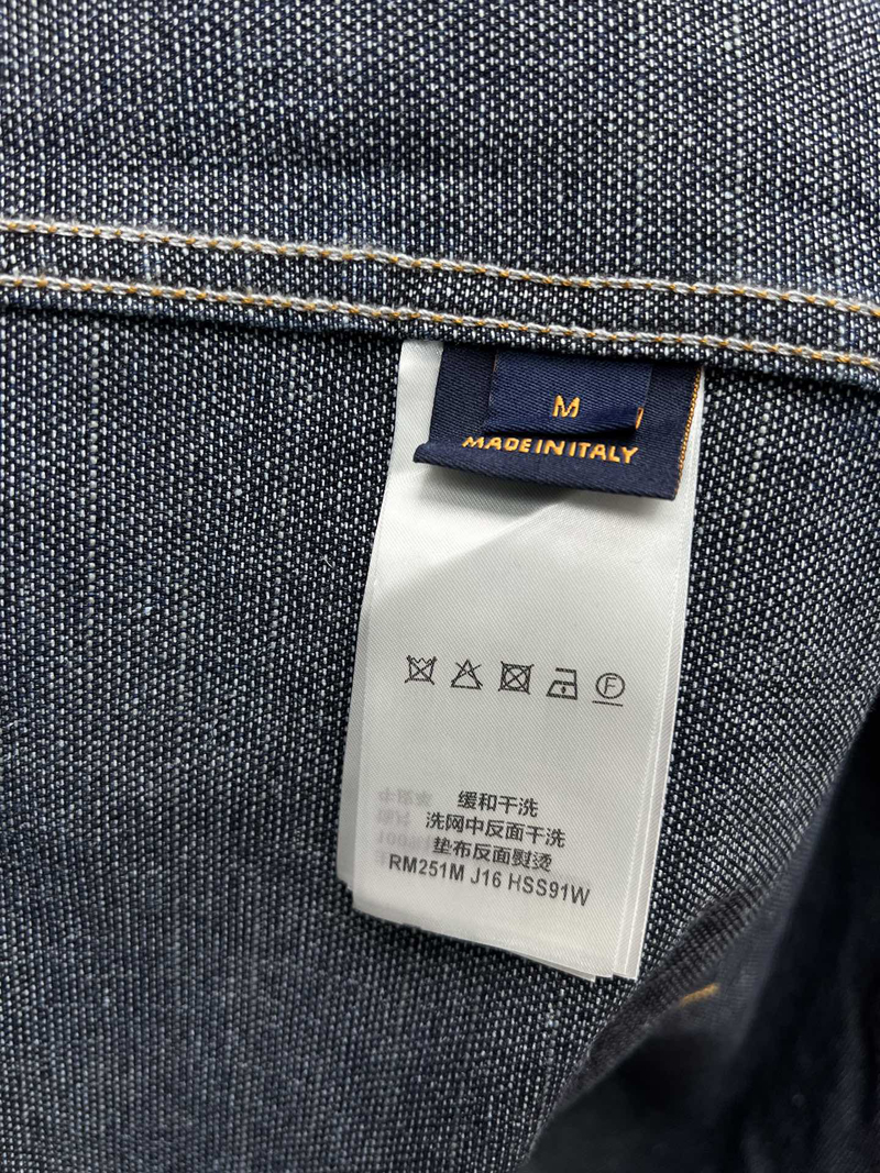 Vintage High End Denim Outfit Leather Tagged Jacket Washed Pants Trousers Sets with Pearl Buttons for Men Women Sold Separately 25fw 0909 C260312