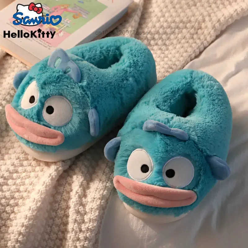 Sanrio Sanrio Hangyodon Cute Fluffy Plush Slimpora Da Donna Inverno Inverno Sca…